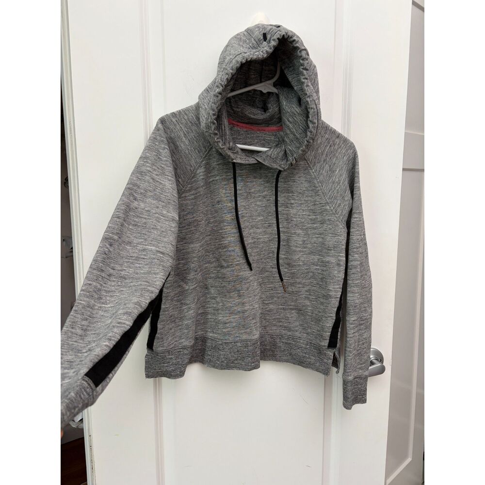 Calvin Klein Performance Grey Heather Hooded Sweatshirt Pullover Womens Med